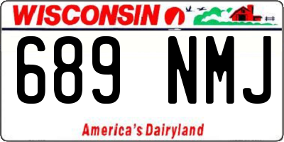 WI license plate 689NMJ