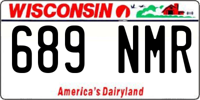 WI license plate 689NMR