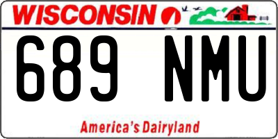 WI license plate 689NMU