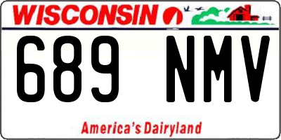 WI license plate 689NMV