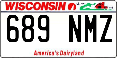 WI license plate 689NMZ