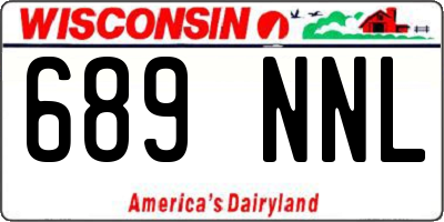 WI license plate 689NNL