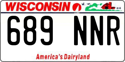 WI license plate 689NNR