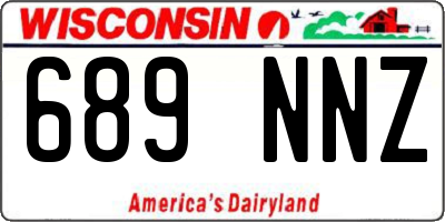 WI license plate 689NNZ