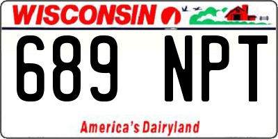 WI license plate 689NPT