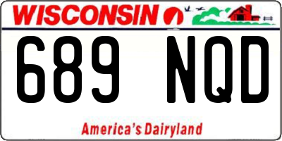 WI license plate 689NQD