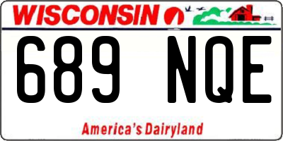WI license plate 689NQE