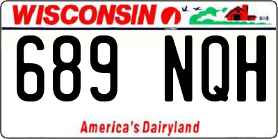 WI license plate 689NQH