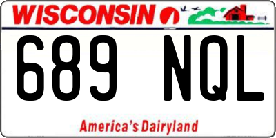 WI license plate 689NQL