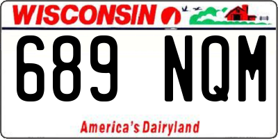 WI license plate 689NQM