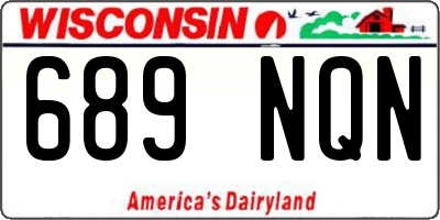 WI license plate 689NQN