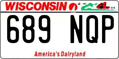 WI license plate 689NQP