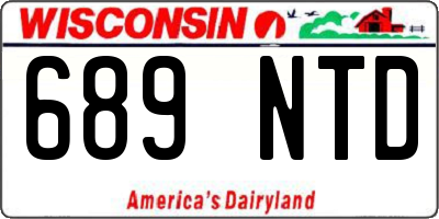 WI license plate 689NTD