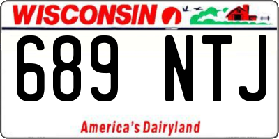 WI license plate 689NTJ