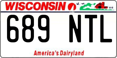 WI license plate 689NTL