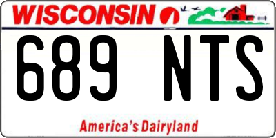 WI license plate 689NTS