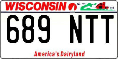 WI license plate 689NTT