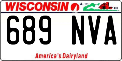 WI license plate 689NVA