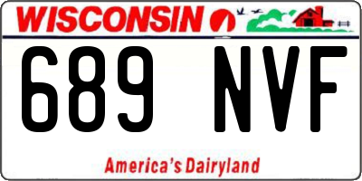 WI license plate 689NVF