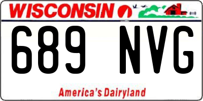 WI license plate 689NVG