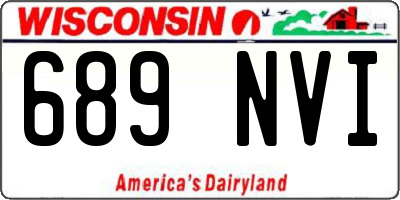 WI license plate 689NVI