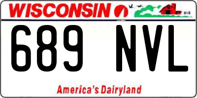 WI license plate 689NVL