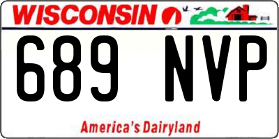 WI license plate 689NVP