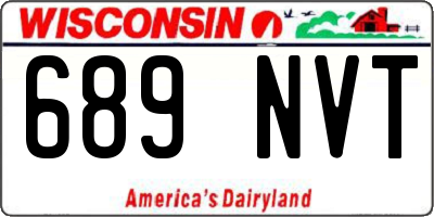 WI license plate 689NVT