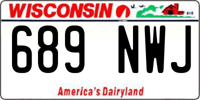 WI license plate 689NWJ