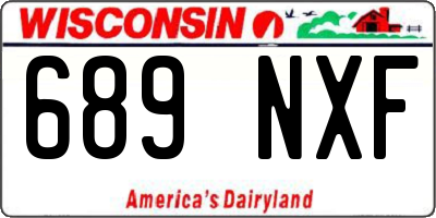 WI license plate 689NXF