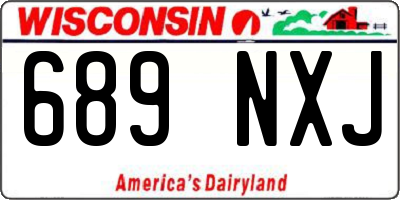 WI license plate 689NXJ