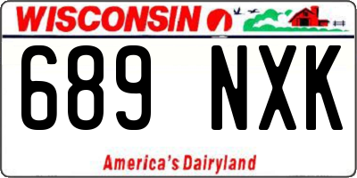 WI license plate 689NXK