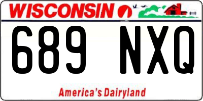 WI license plate 689NXQ