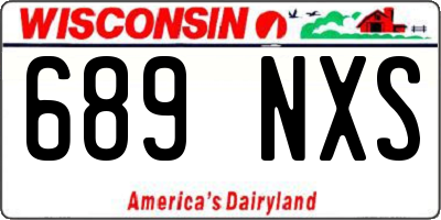 WI license plate 689NXS