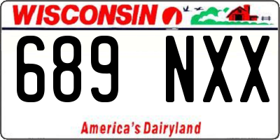 WI license plate 689NXX