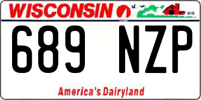 WI license plate 689NZP