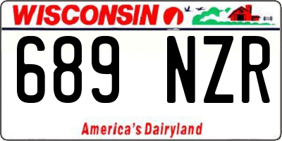 WI license plate 689NZR