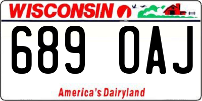 WI license plate 689OAJ