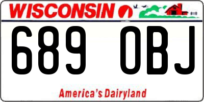 WI license plate 689OBJ