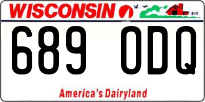 WI license plate 689ODQ