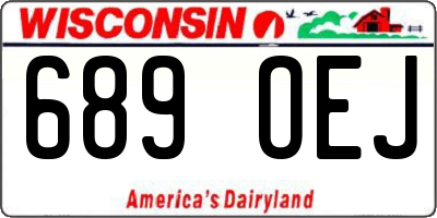 WI license plate 689OEJ
