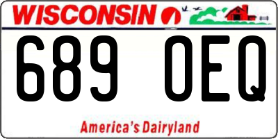 WI license plate 689OEQ