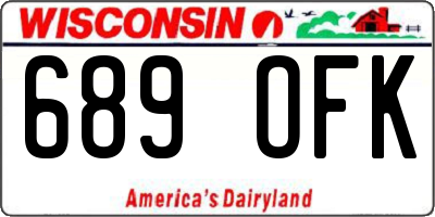 WI license plate 689OFK