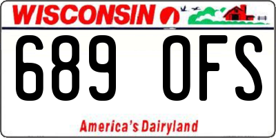 WI license plate 689OFS