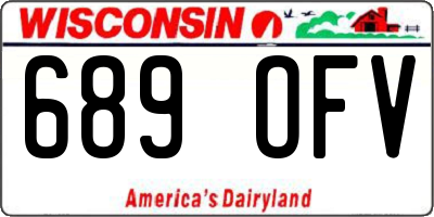 WI license plate 689OFV