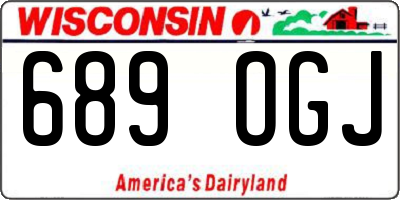 WI license plate 689OGJ
