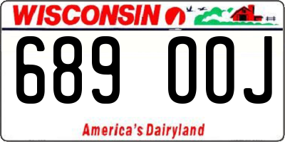 WI license plate 689OOJ