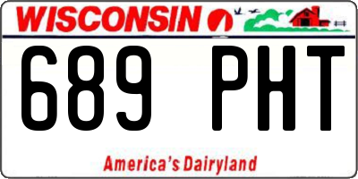 WI license plate 689PHT