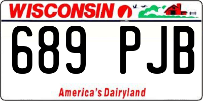 WI license plate 689PJB
