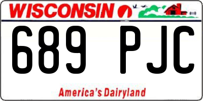 WI license plate 689PJC